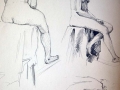 4 Sletches Sitting Female Nude