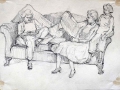 Drawing, Jennie Margaret & Caroline