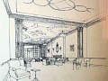 Lounge Park Lane Hotel, Piccadilly. 1927