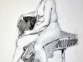 Female nude seated