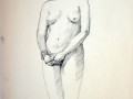 Female nude standing