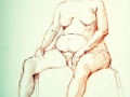 Seated Female nude