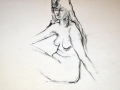 Female nude, seated