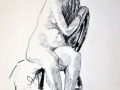 Female nude seated