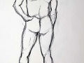 Sketch, Male nude back