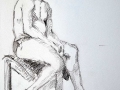 Sketch, male sitting