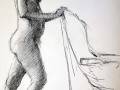 Standing female nude with chair