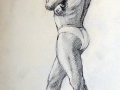 Drawing male standing