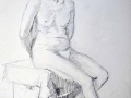 Drawing male seated