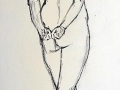 Female nude standing