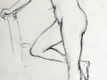 Sketch, female nude standing