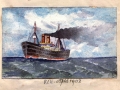 Steamer in the channel dated 1903