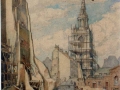St Mary Le Bow, Cheapside, London, after the Blitz
