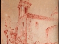 St Paul de Vence 1927 Pastel