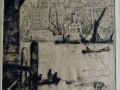 Under London Bridge etching.