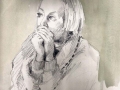 Jenni, pencil drawing and wash