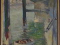 Sark Maseline-harbour, oil on board