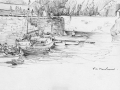 Sark Creux harbour drawing