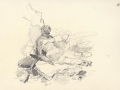 Drawing, Margaret asleep