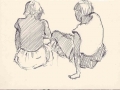 Sketch of Jenni & Caroline, Sark